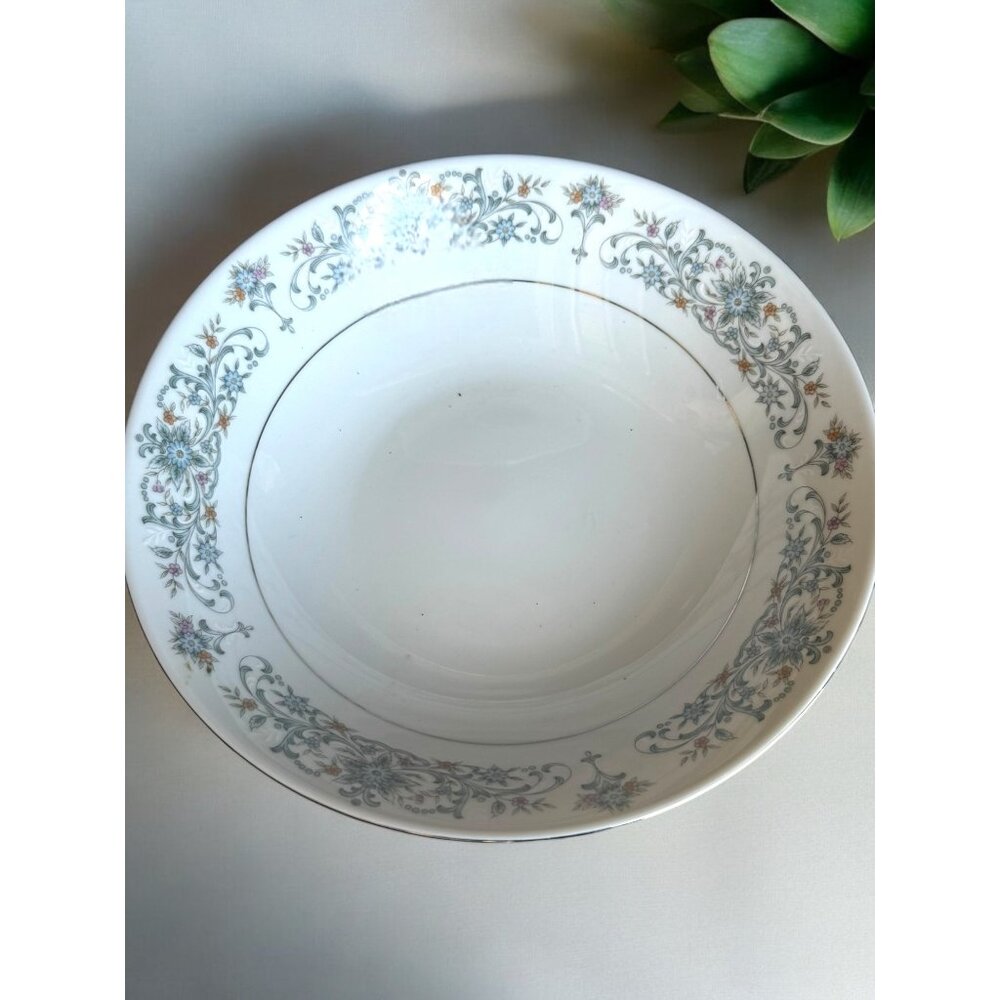 Vintage China Pearl Fine China Soup Bowl 1982-1995 Moon Light 9"